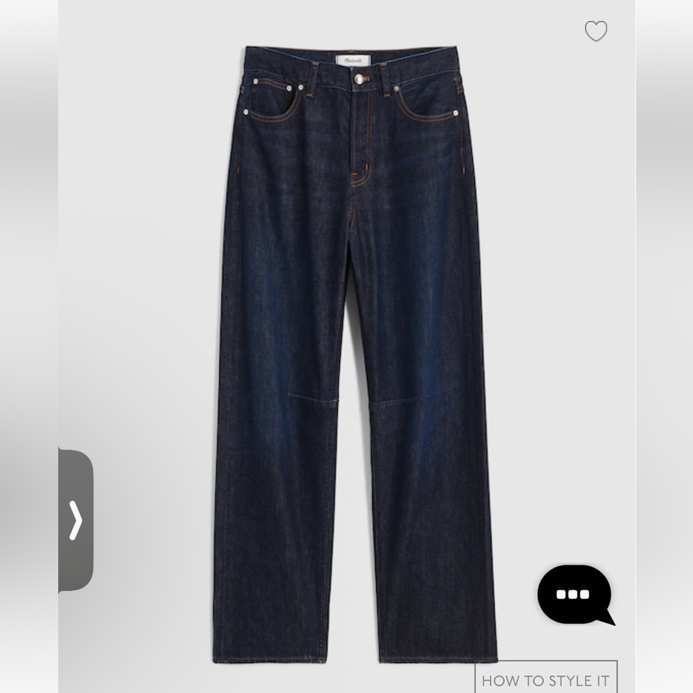 Madewell Curvy Darted Barrel Leg Jean in Soft Drape